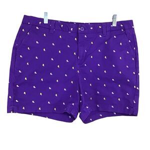 Magellan Outdoors LSU‎ Louisiana Purple Chino Shorts 16